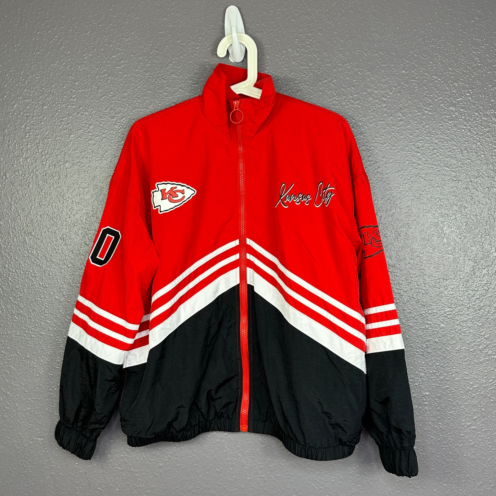 Taylor Swift Kansas City Chiefs Jacket Erin Andrews Women's Windbreaker Sz Small