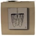 Vintage 2004 Acrylic Bead Pewter Hanging Ceiling Chandelier Light 2 Available