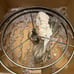 Vintage 2004 Acrylic Bead Pewter Hanging Ceiling Chandelier Light 2 Available