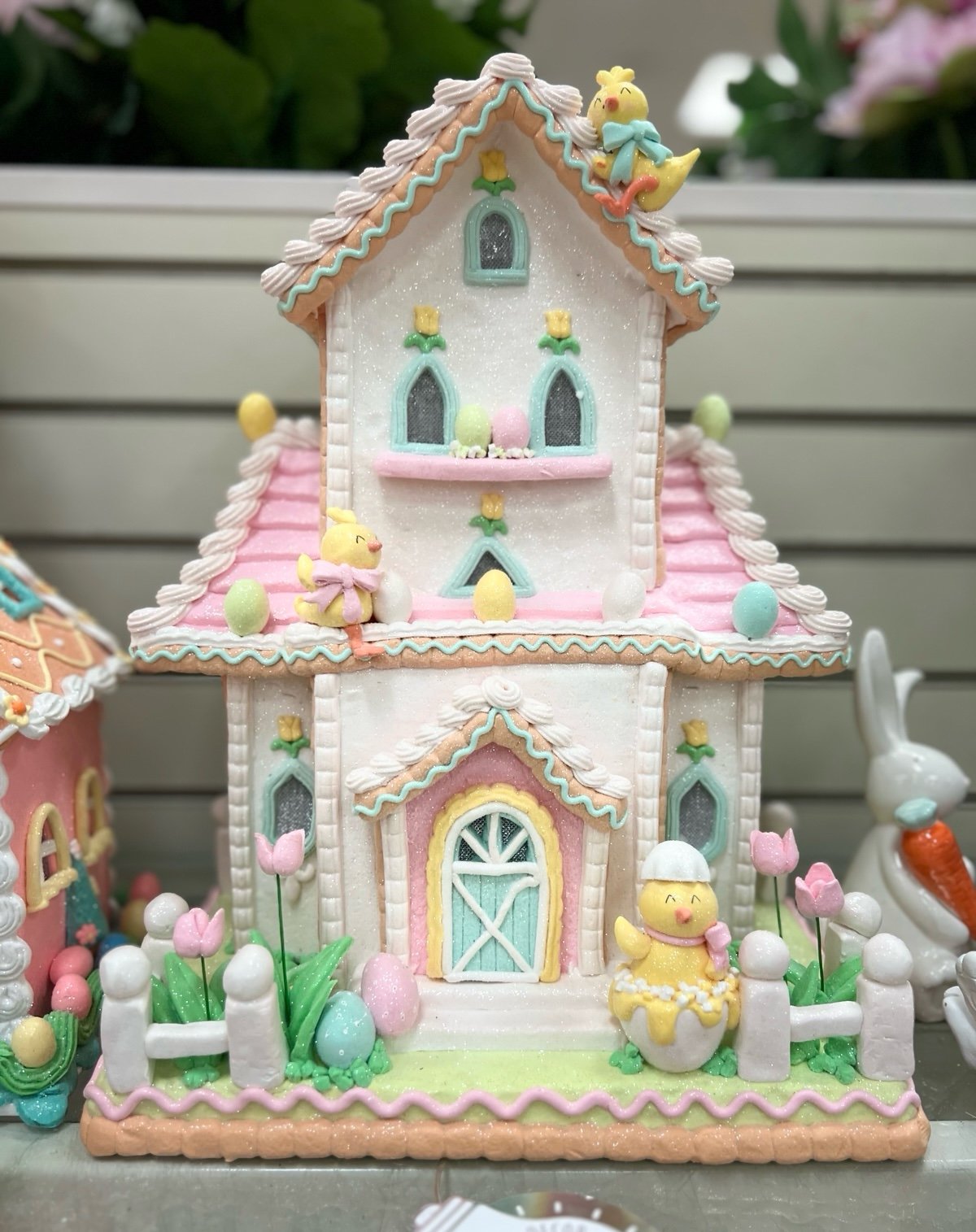 Light up Easter gingerbread house !