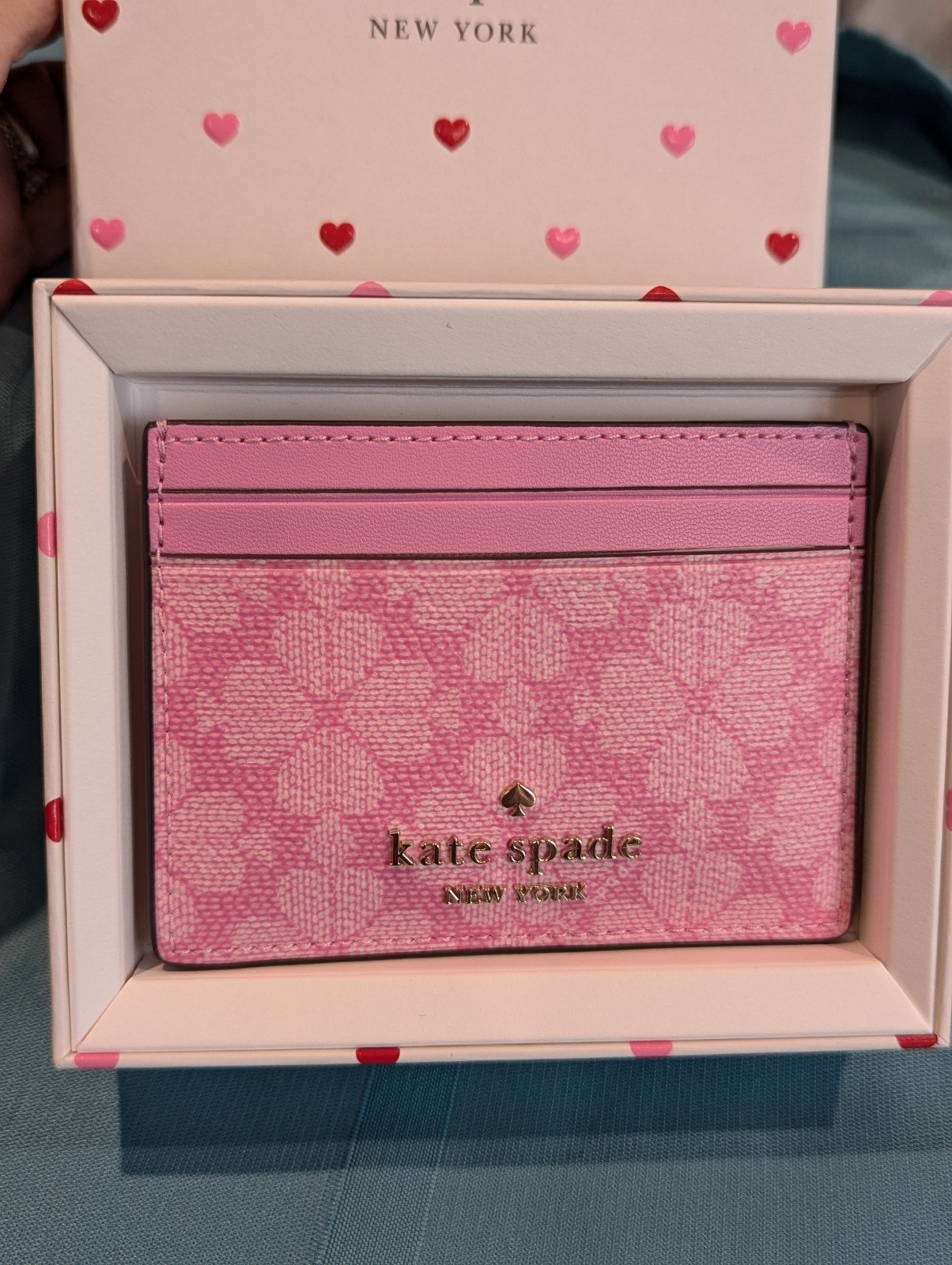 **GIFT IT!** NWT KATE SPADE Pink Spade Flower Cardholder
