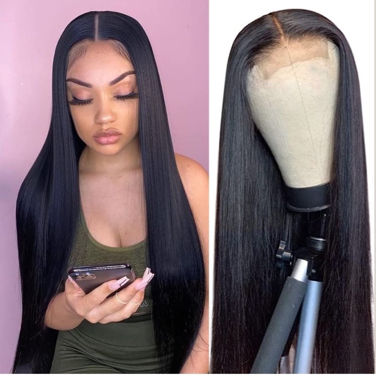 4x4 Straight Human Hair Wigs 20inch
