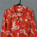 The Lazy Poet Pajama Womens Small Emma Reindeer Shirt Long Sleeve Cotton