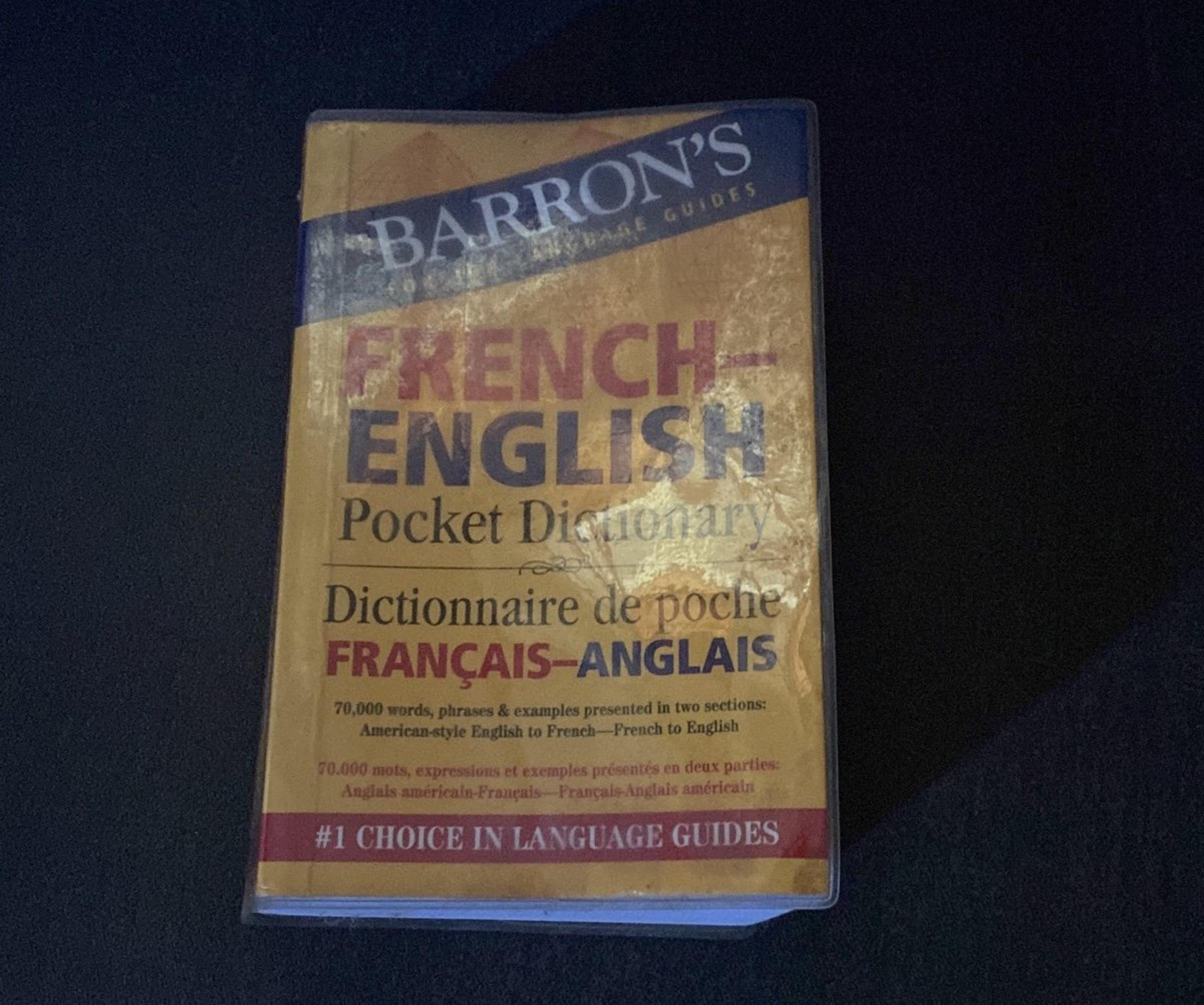Barron’s foreign language guides french english pocket dictionary