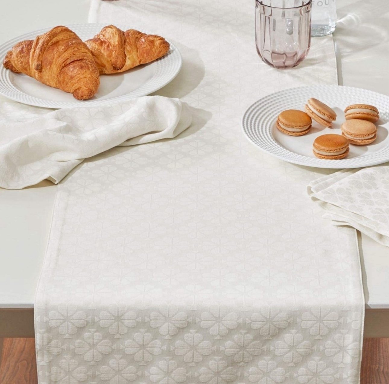 15x72 Kate Spade Fresh Cream Table Runner