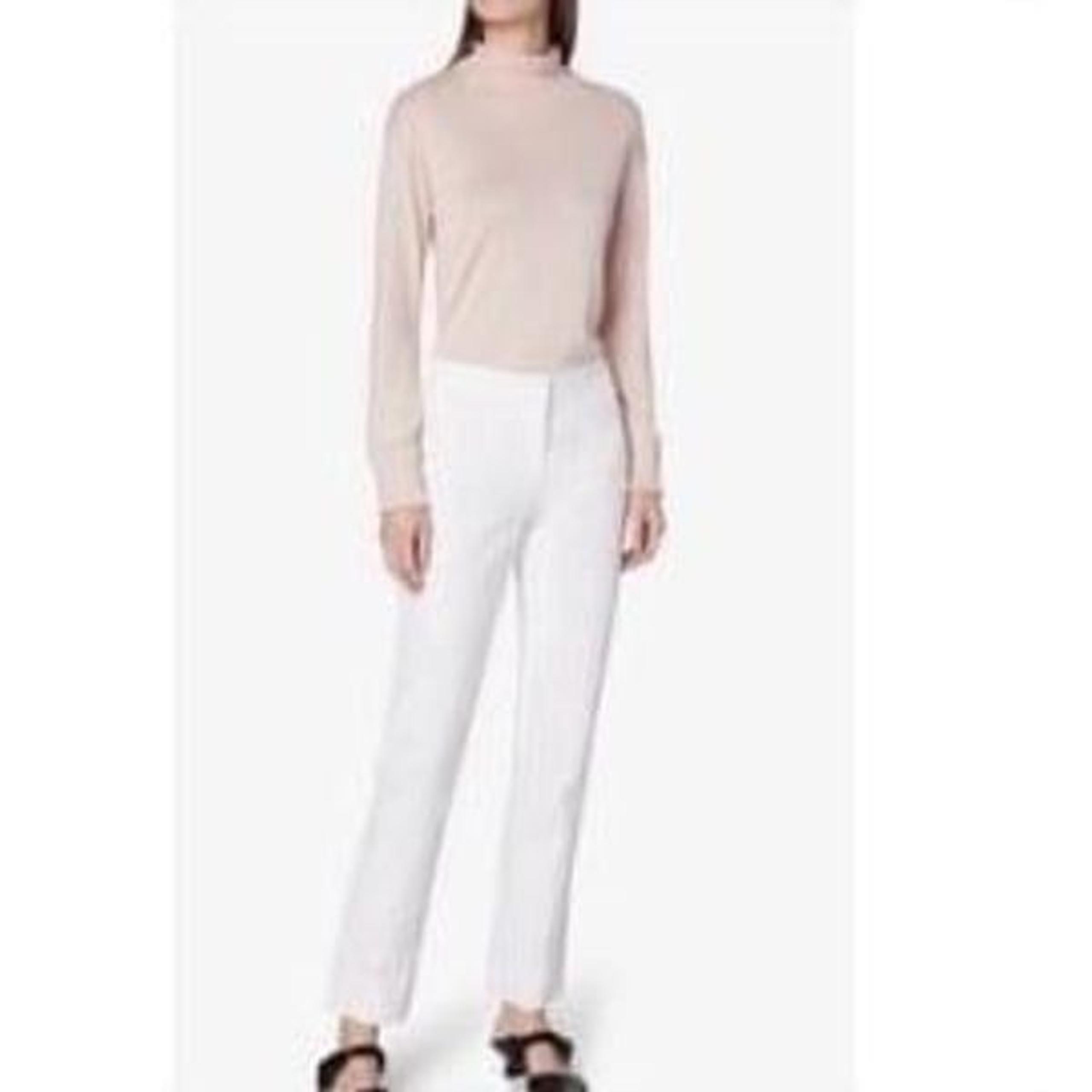 DEREK LAM | White Dress Pants Viscose w/ Silk Binding Women’s US Size 6