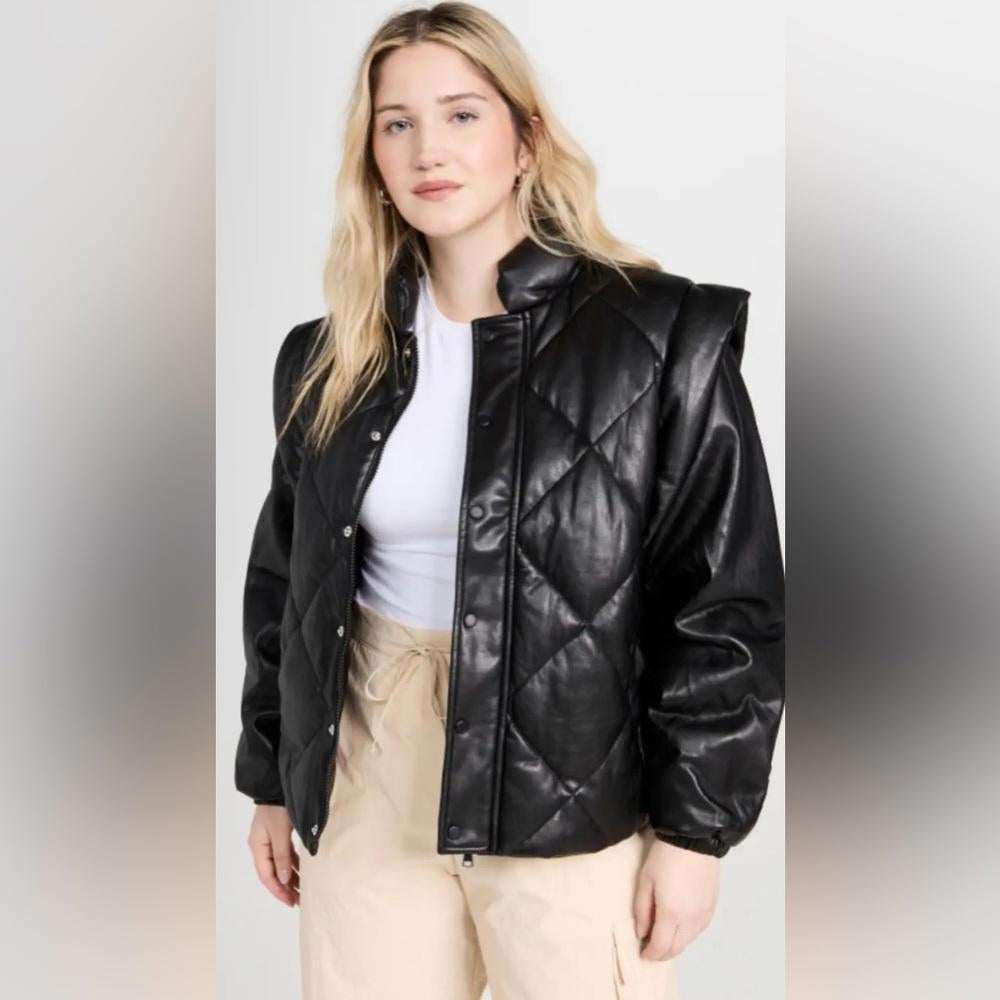 NWT Pistola Denim Black Puffer Jacket
