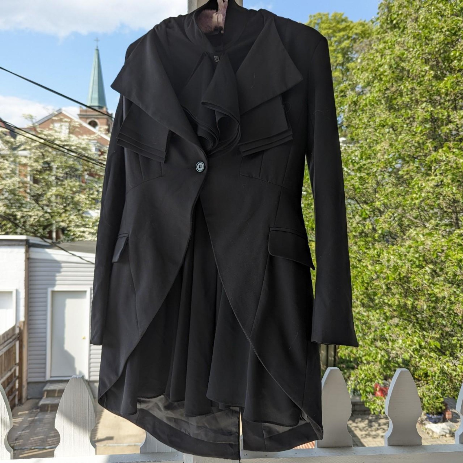 Gracia Black Ruffle Jacket