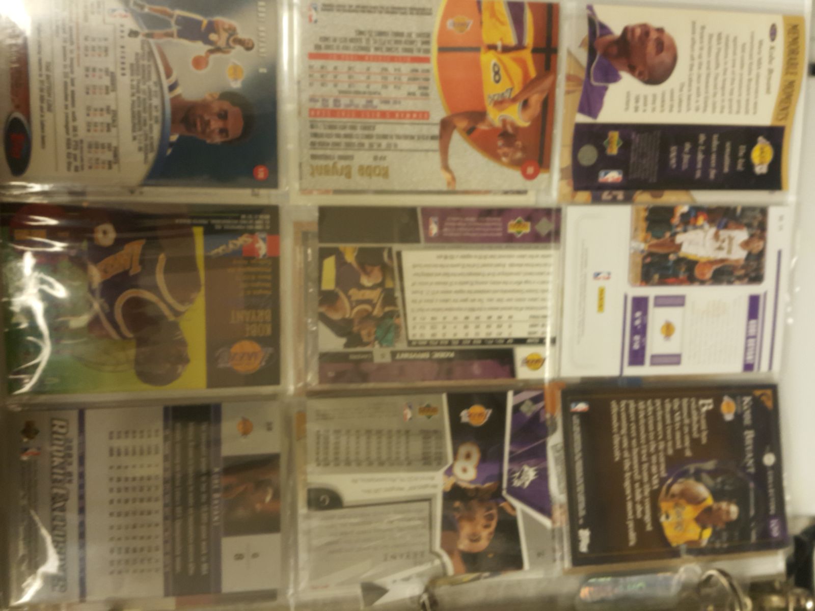 9 brand new Kobe Bryant Cards