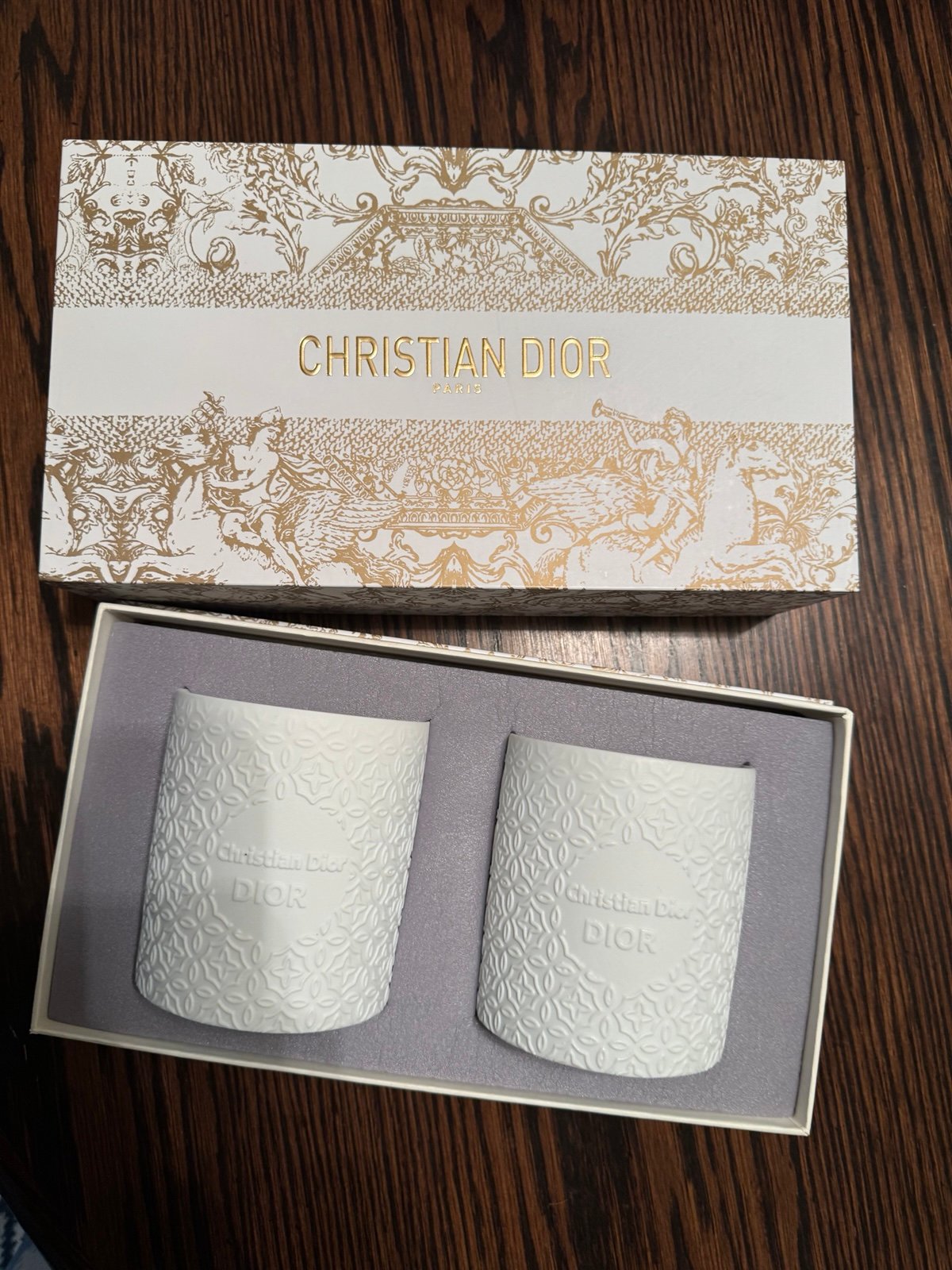 Christian Dior candle set.