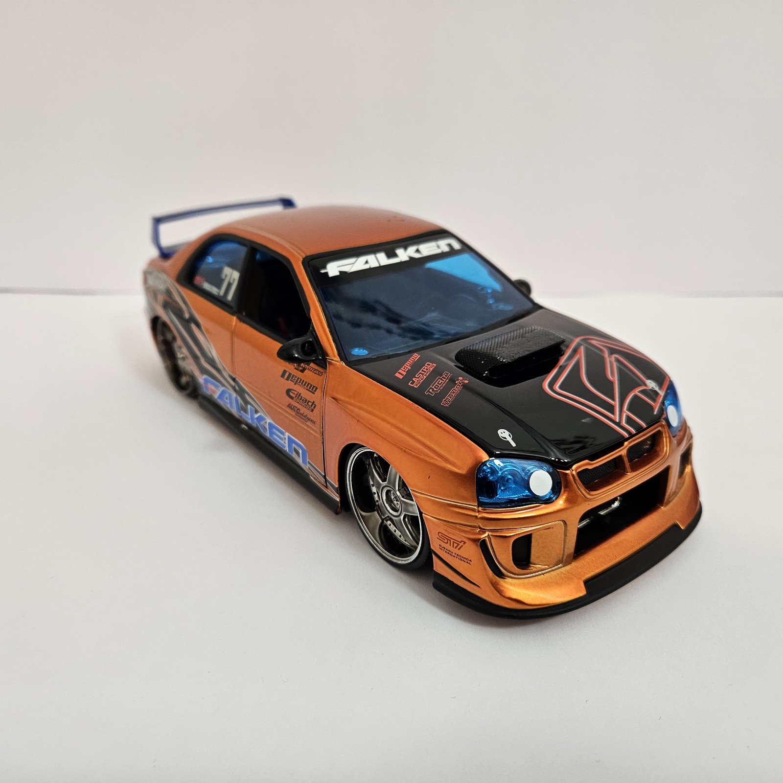 Jada toys OptionD scale 1/24 subaru impreza wrx sti..