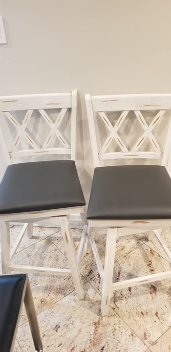 NEW Set of 2, 360° Swivel Counter Height 25inch Bar Stool