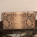 Coach Snake Skin Leather Wristlet