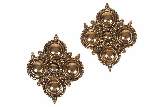 Barrera for Avon Etruscan-Style Earrings