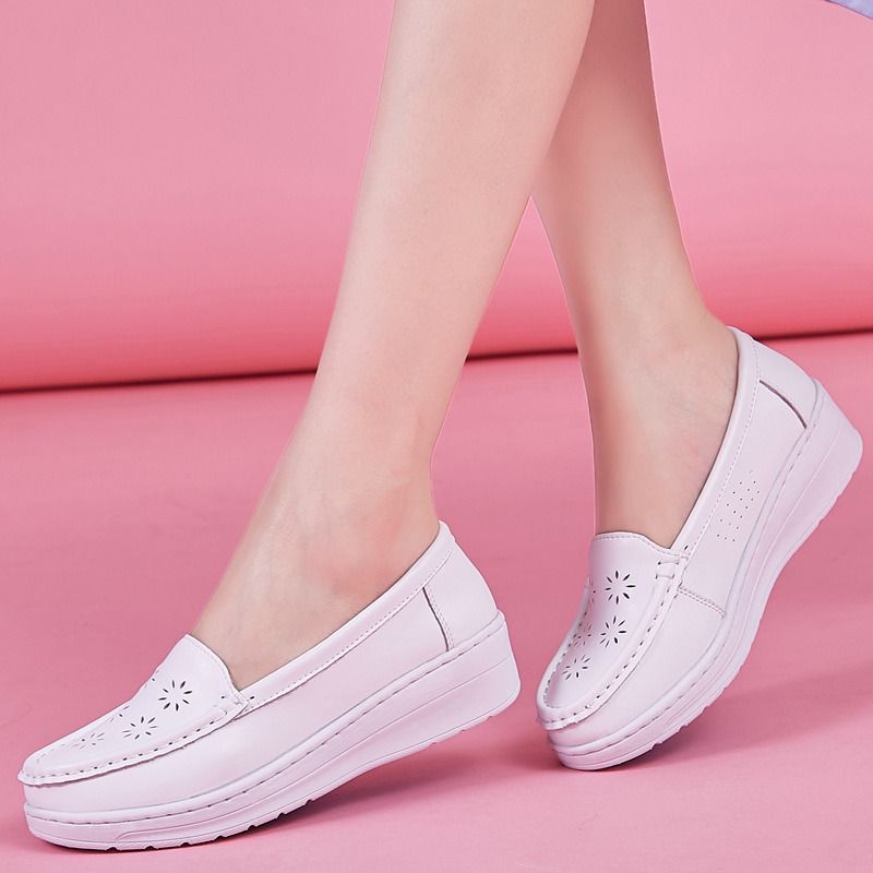 White Flat Shoes Hospital Nurse Shoes Non-Slip Medical Floor Shoes