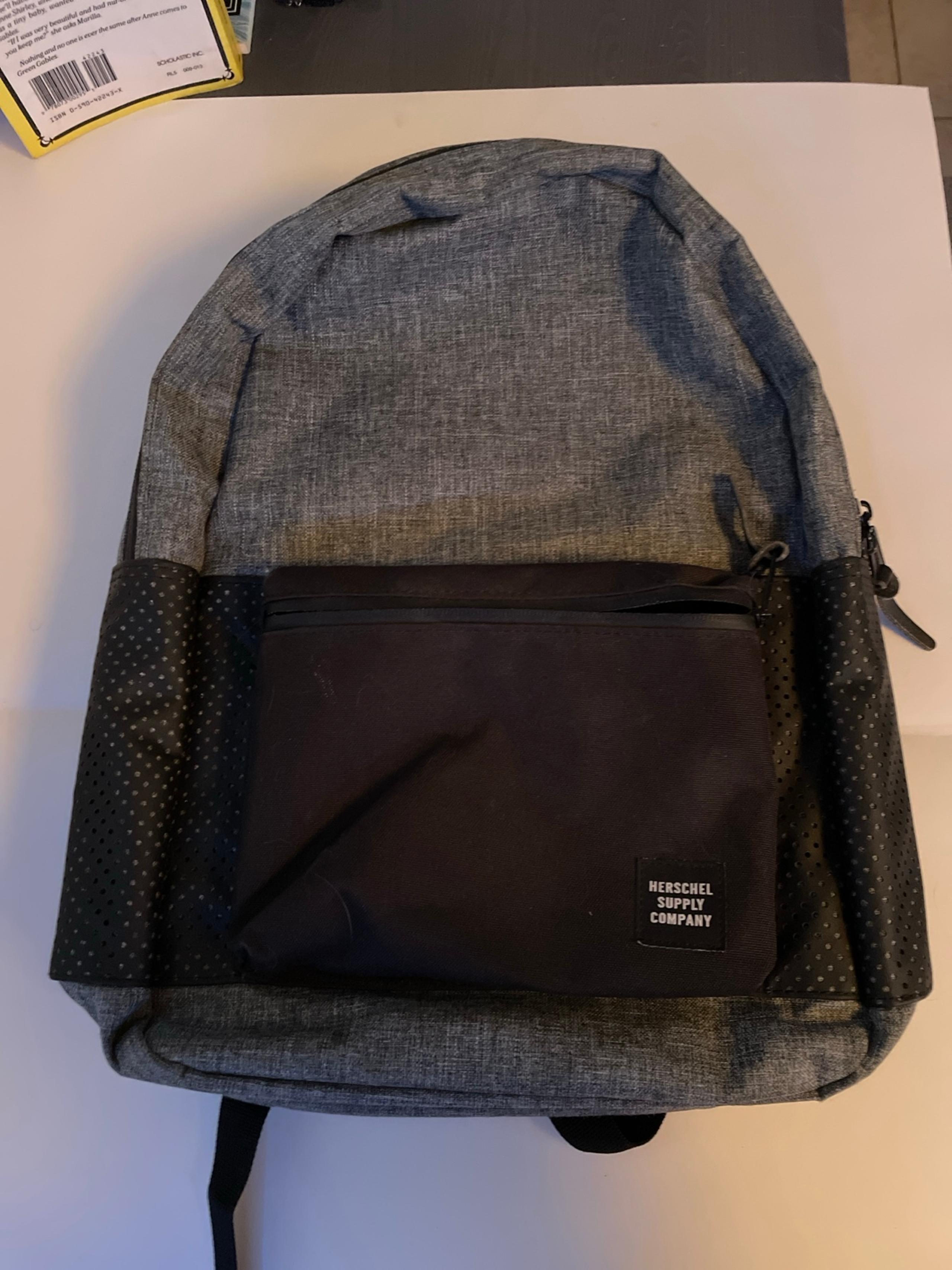 Grey Hershel Supply Co. Canvas Backpack