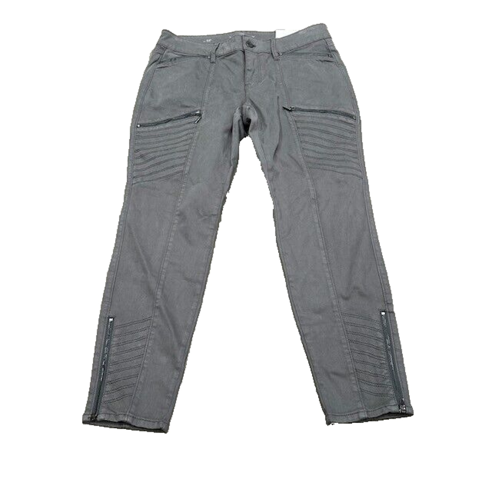 White House Black Market Womens Skinny Ankle Pants Classic Rise Gray Size 6P NWT