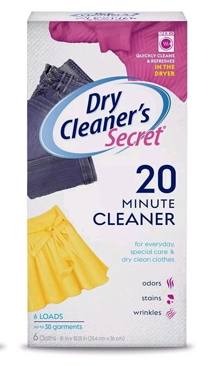 1 Box Dry Cleaner's Secret Woolite Dry Clean At Home 6-Packets In Box
