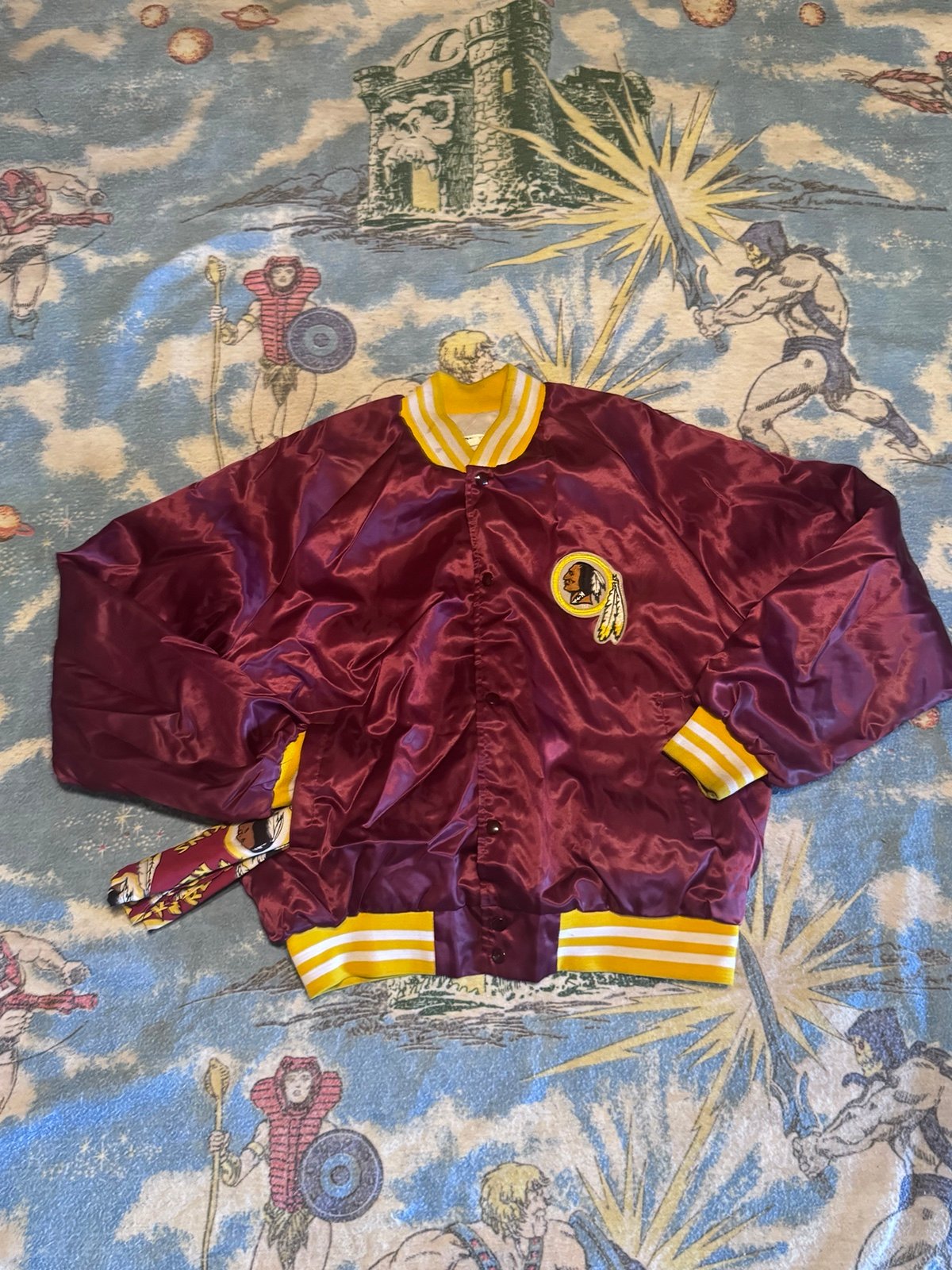 Chalk line vintage red skins jacket