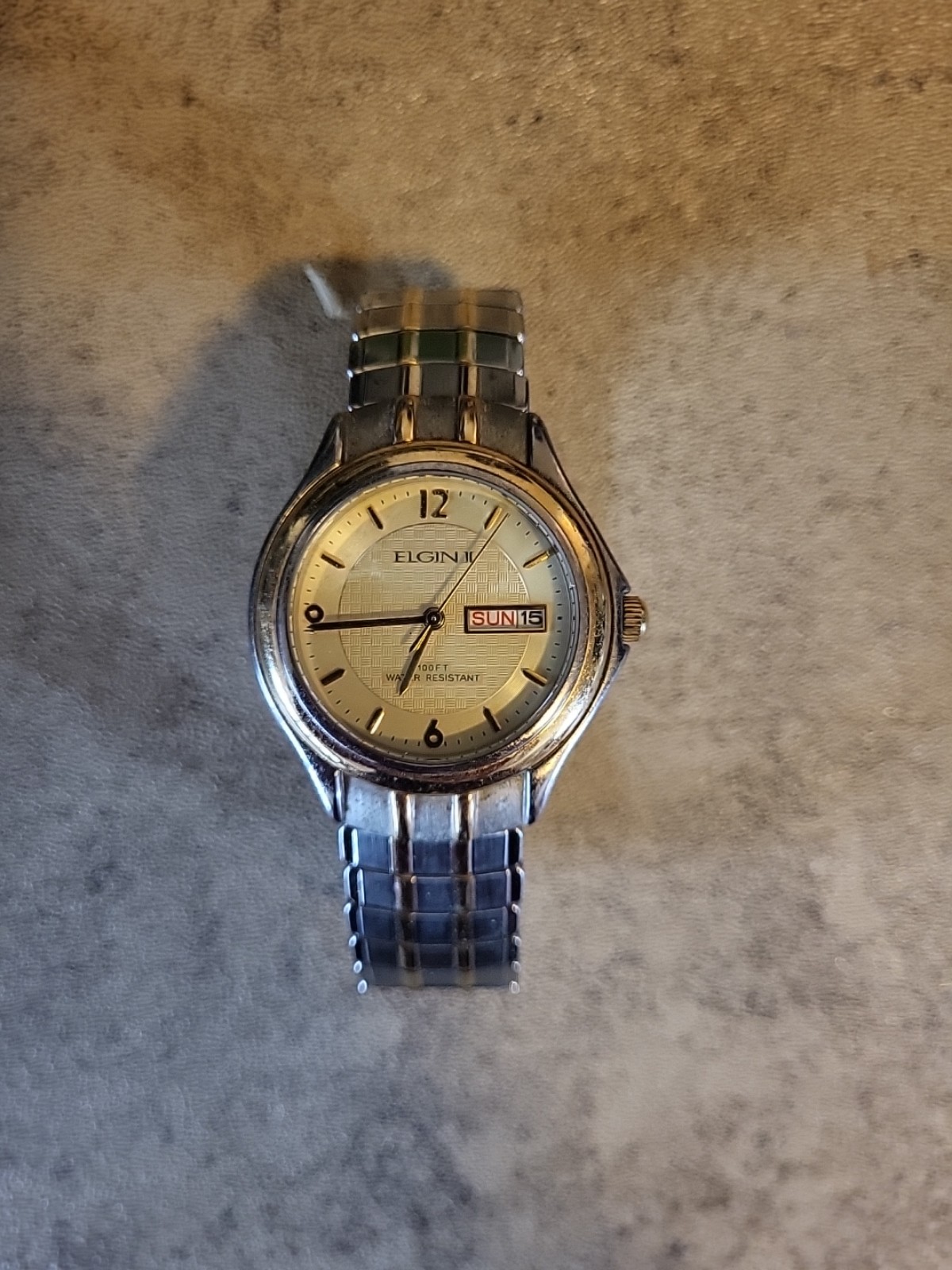 Elgin II FCT 001 Men's Wristwatch - Gold Stainless - Very Nice