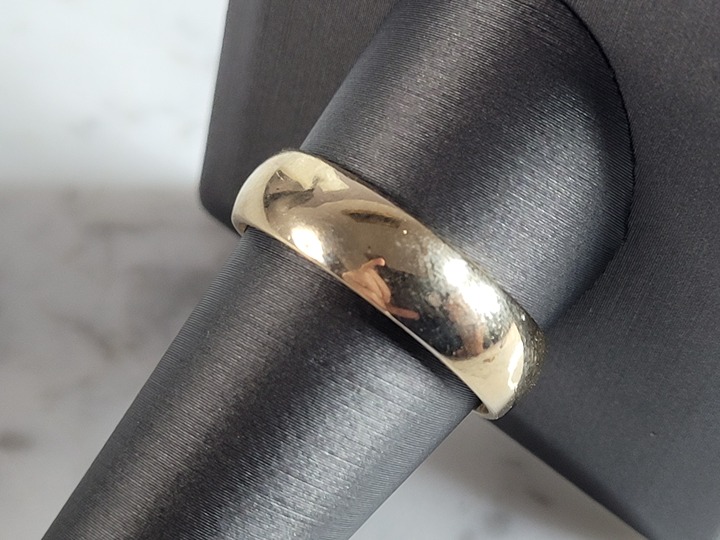 Mens Vintage Estate 10K Yellow Gold Band Wedding Ring 6.8g E6966