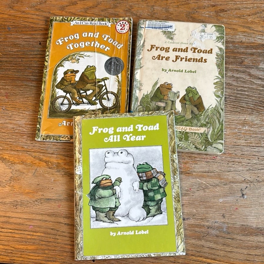 3 Vintage Frog and Toad Reader Books by Arnold Lobel