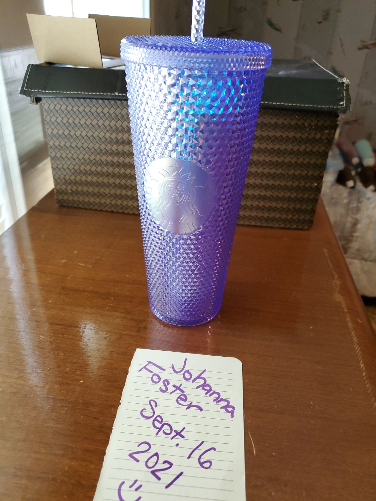Taiwan translucent blue studded
