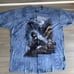 Vintage Blue Brown Tie Dye Train Shirt The Mountain 2003 & 1999 Nature 2XL Lot 2