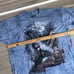 Vintage Blue Brown Tie Dye Train Shirt The Mountain 2003 & 1999 Nature 2XL Lot 2
