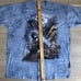 Vintage Blue Brown Tie Dye Train Shirt The Mountain 2003 & 1999 Nature 2XL Lot 2