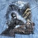 Vintage Blue Brown Tie Dye Train Shirt The Mountain 2003 & 1999 Nature 2XL Lot 2