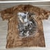Vintage Blue Brown Tie Dye Train Shirt The Mountain 2003 & 1999 Nature 2XL Lot 2
