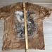 Vintage Blue Brown Tie Dye Train Shirt The Mountain 2003 & 1999 Nature 2XL Lot 2