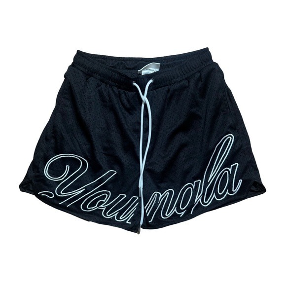 Youngla Black Men's Shorts no liner size medium
