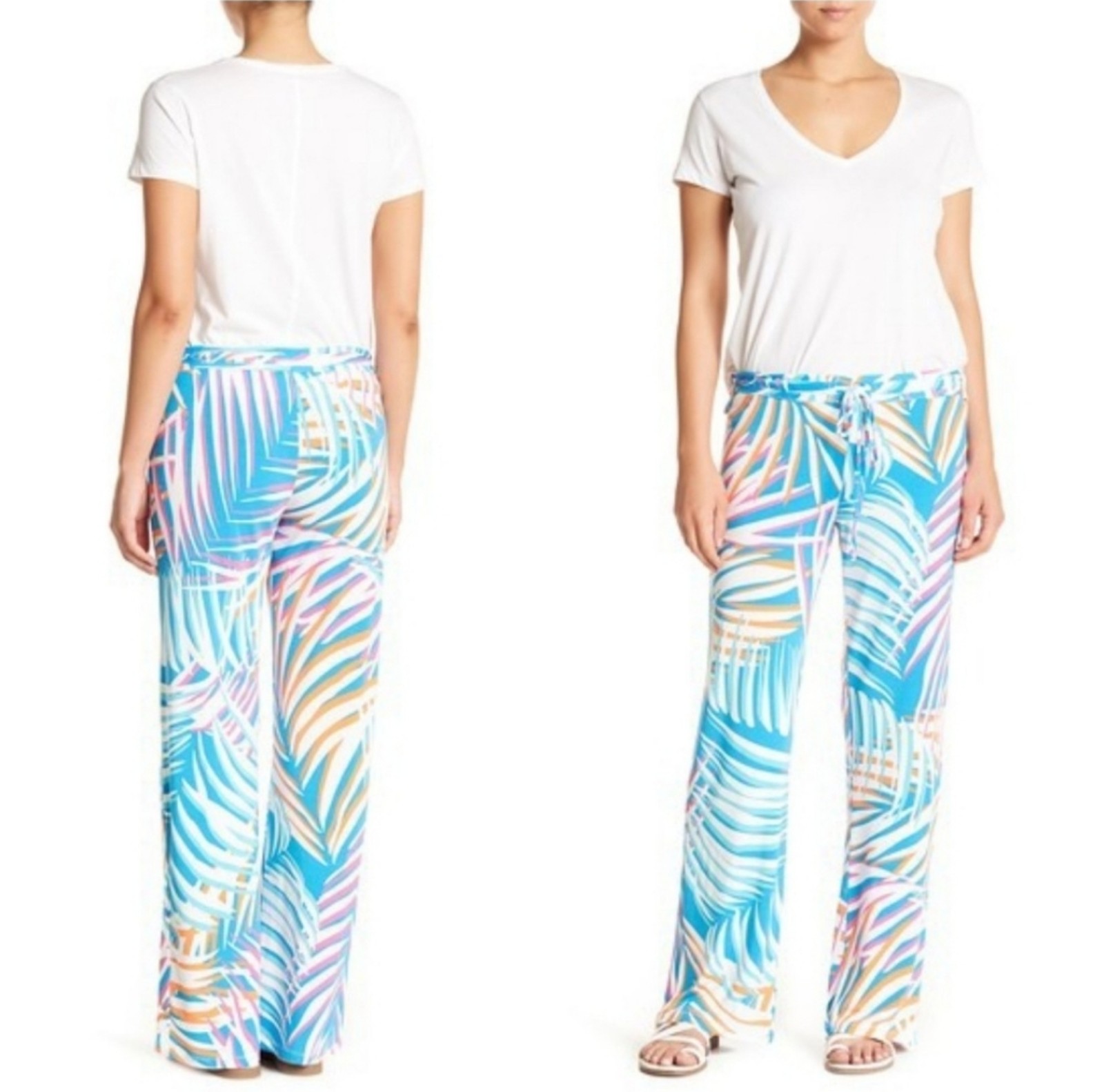 Tori Richard Honolulu palms print pants