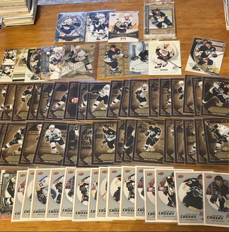 80 Early Career Sidney Crosby Hockey Cards