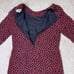 Vintage Hartsville women's Small Rose Pattern Long sleeve Sz 12 Fishtail Dress