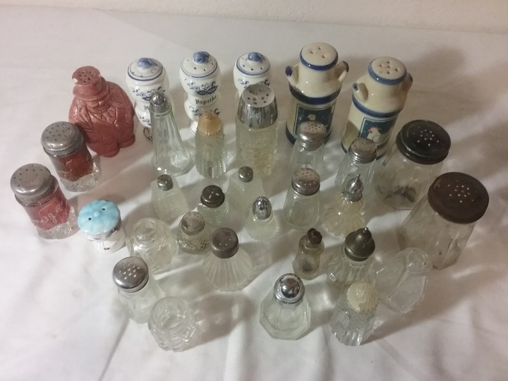 Assortment of Salt and Pepper Shaker`s.