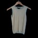 Theory 100% Cashmere Pale Yellow Sleeveless Sweater Size S