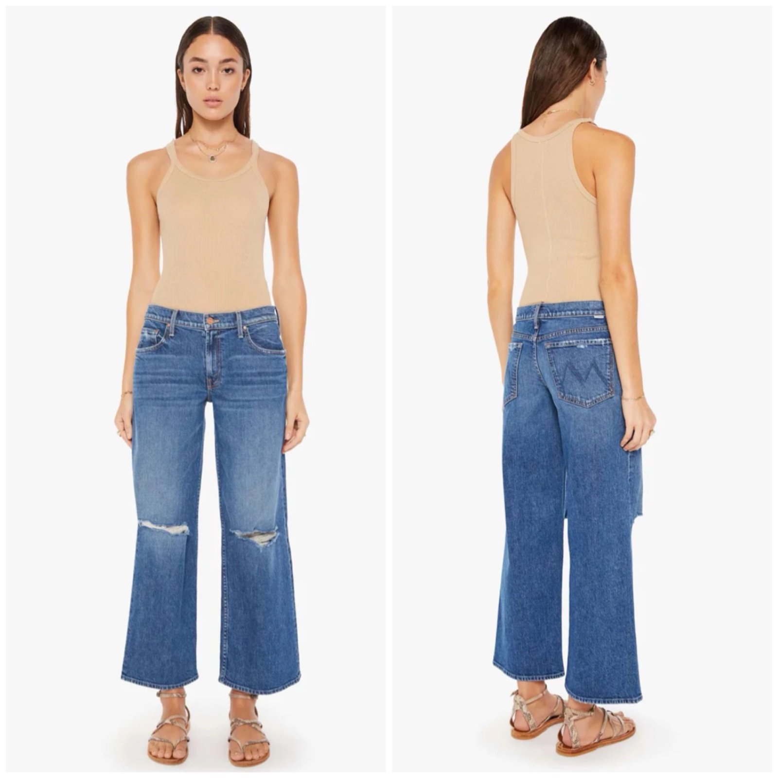 Mother The Down Low Spinner Hover Charming Locals Slouchy Low Rise Sz 24 NWT