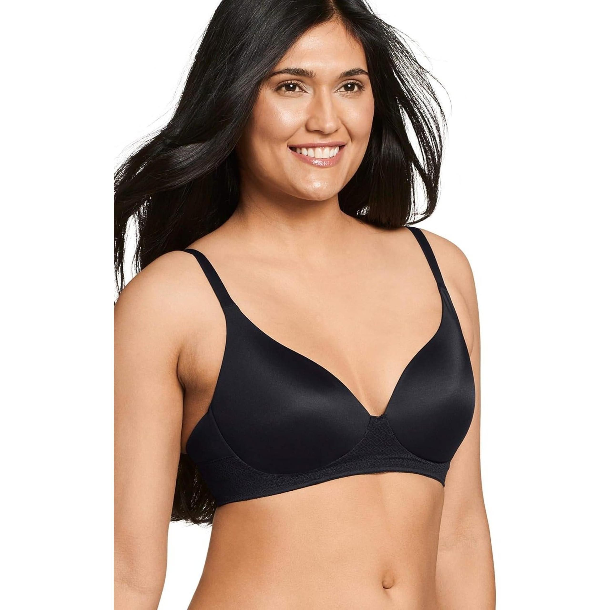 Jockey Women's Bras Forever Fit T-Shirt Molded Cup Lace Bra-Black-Small-NWT-C52