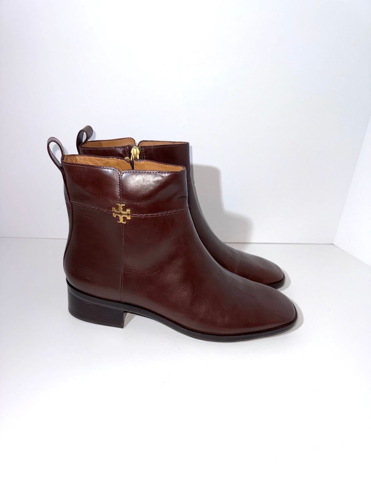 Tory Burch Evelyn Logo Flat Boots