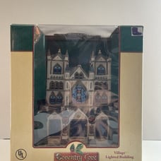 2004 Lemax Coventry Cove Christmas Village Lighted Building St Marks Cathedral