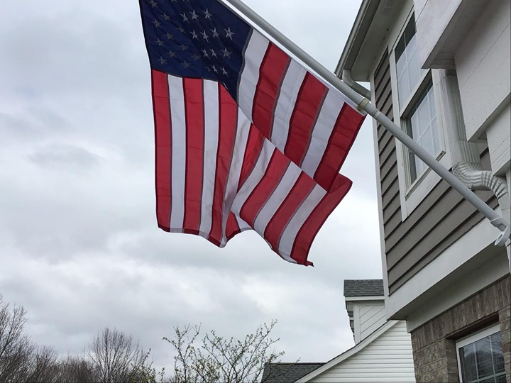 100% Made in USA American Flags 3x5 Ft Outside, American Flag