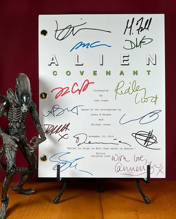 Alien: Covenant Script Signed- Autograph Reprints- 119 Pages- Alien Movies