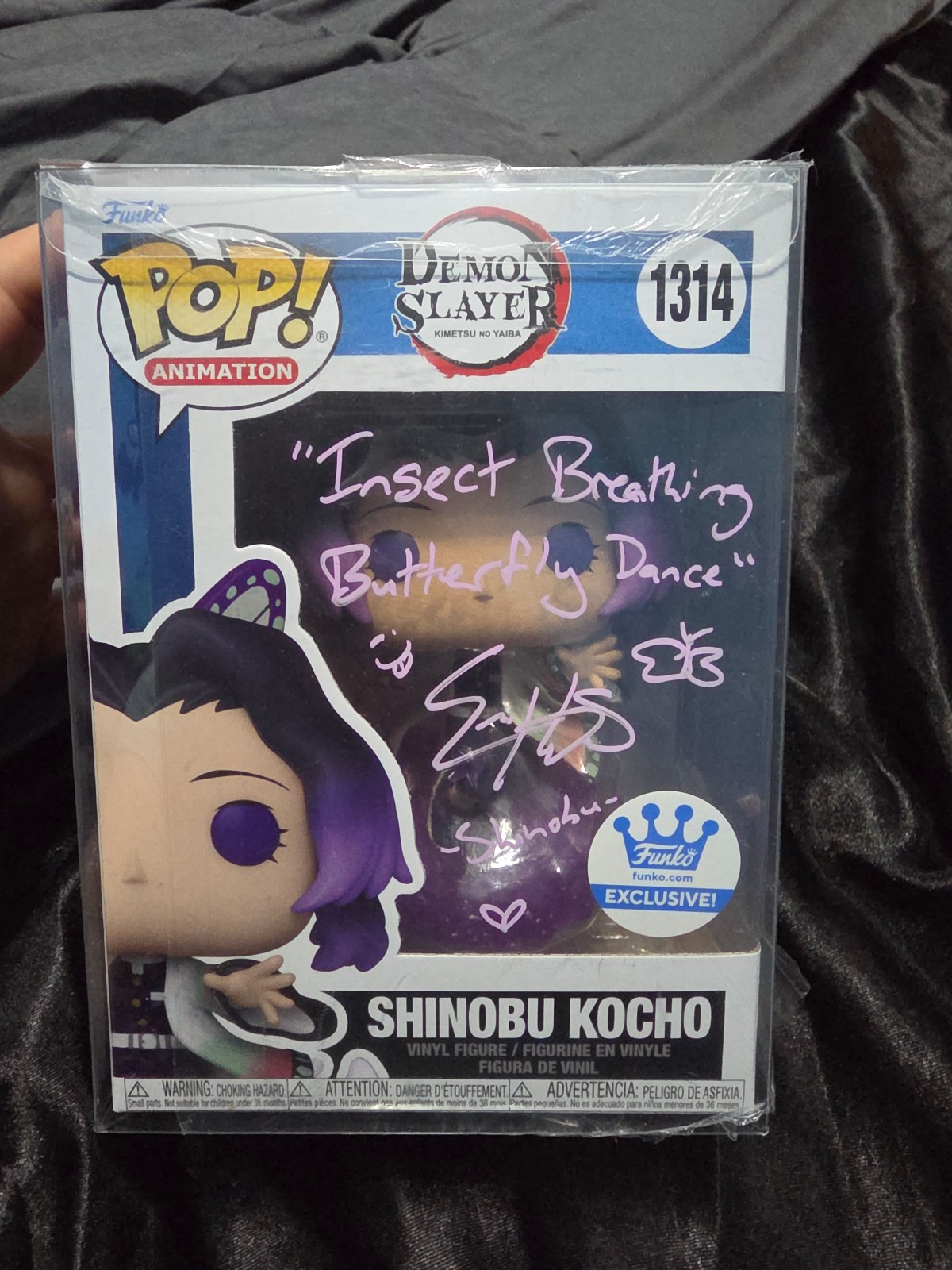 Erika Harlacher autographed Shinobu Kocho funko