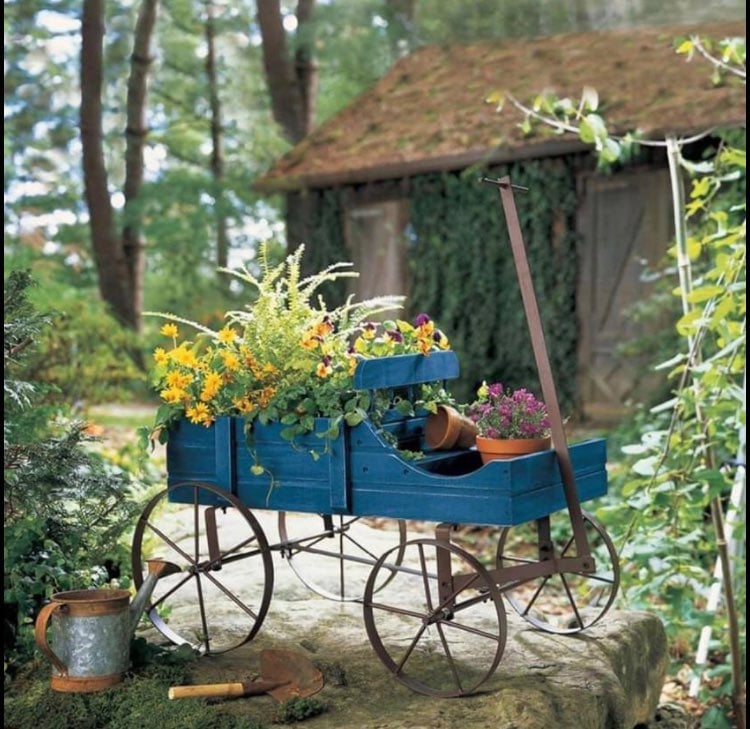 Wagon Decorative Indoor/Outdoor Garden B