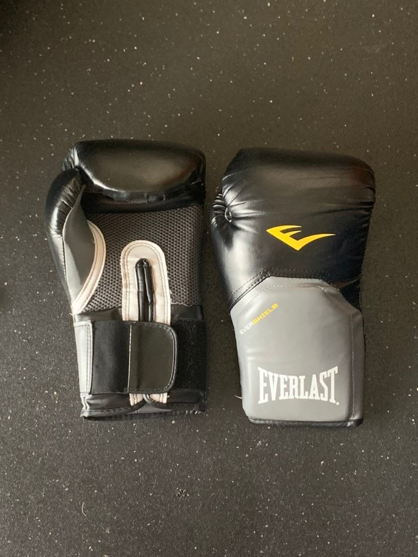 Everlast Boxing Gloves and Hand Wraps