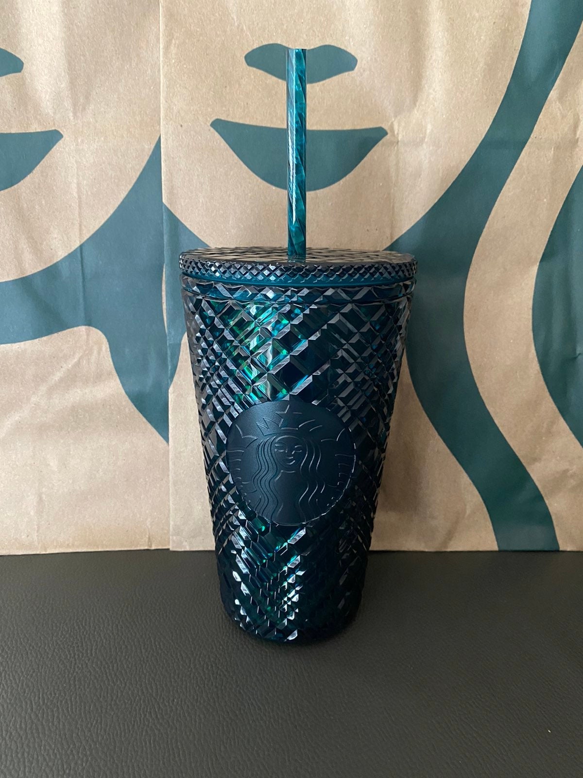 Starbucks Tumbler - Green Jeweled - Holiday 2021 - Grande - 16oz