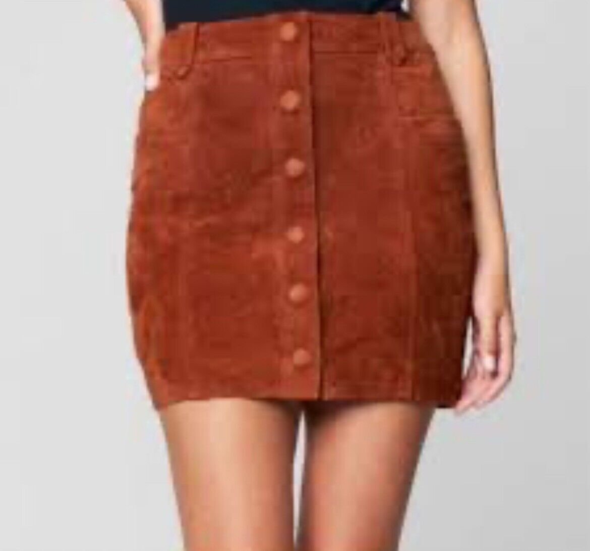 NWT Blank NYC Sun Valley Skirt rust Sedona red size 28 Womens